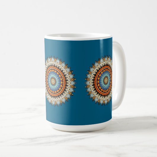 Feather Mandala  Mug (Devant droit)