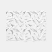Feather pattern fleece deken (Voorkant (Horizontaal))