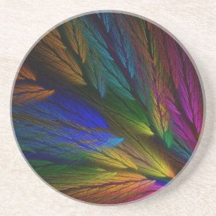 Feather Series-3 : Dessous de verre coloré 1 de co