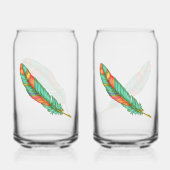 Feather Soda Glass Blikvorm Glas (Achterkant)