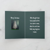 FEATHER TREE KERSTMIS KAART (Binnen)