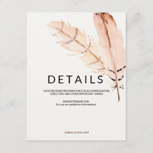 Feather Waterverf informatie Kaart