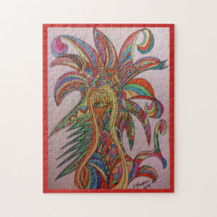 "Feathered Fiesta" Jig Saw Puzzle Legpuzzel