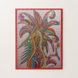 "Feathered Fiesta" Jig Saw Puzzle Legpuzzel