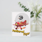" FEATHERED FLYER " BRIEFKAART (Staand voorkant)