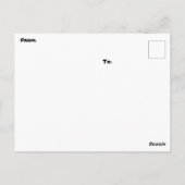 " FEATHERED FLYER " BRIEFKAART (Achterkant)