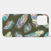 Feathers Boho Seamless Pattern. Etnische stam Case-Mate iPhone Case (Achterkant (horizontaal))