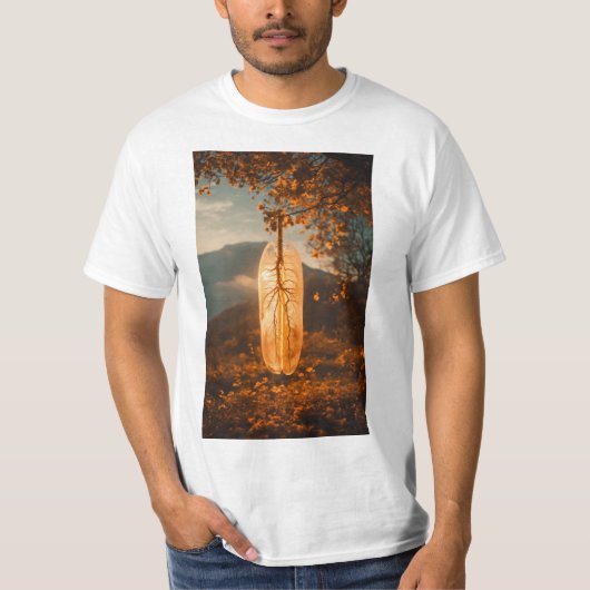 Feather's Grace - Elegante T-shirt Design (Voorkant)