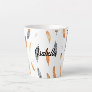 Feathers Luxe Trendy Boho Collectie Latte Mok