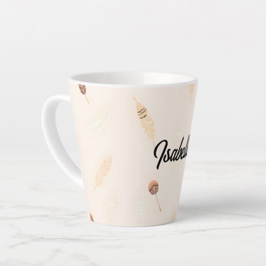 Feathers Luxury Popular Boho Collection Latte Mok (Linkerhoek)