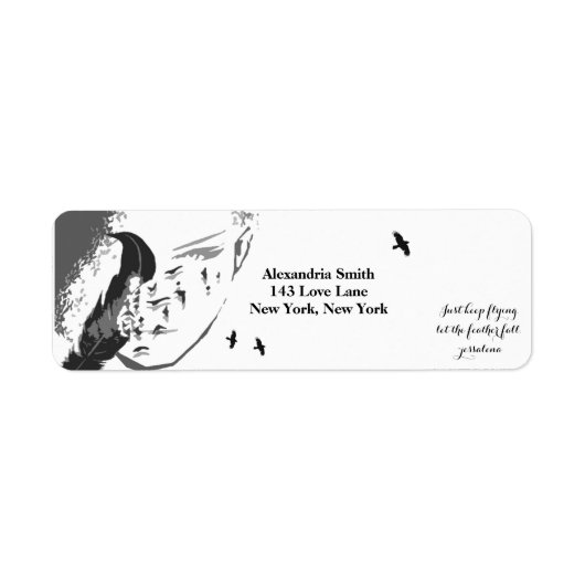 Feather's of Change Etiket (Voorkant)