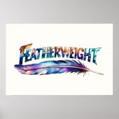 Featherweight Feather - MMA Kick Boxing Gym Lover Poster (Voorkant)