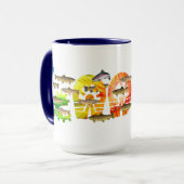 Featic Brown Trout Coffee Mok (Voorkant links)