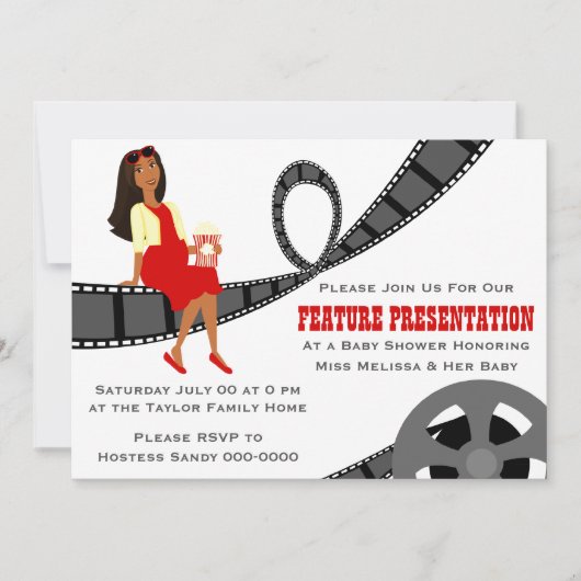 Feature Presentation Baby shower Kaart (Voorkant)