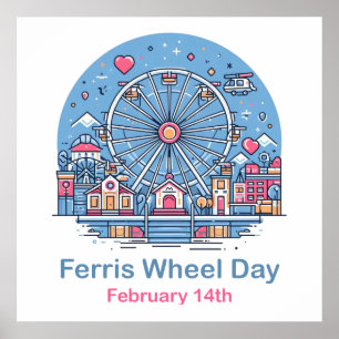 Feb 14e reuzenrad Dag Poster