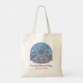 Feb 14e reuzenrad Dag Tote Bag (Achterkant)