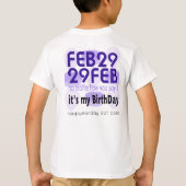 FEB 29 T-SHIRT (Achterkant)