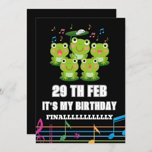 Feb 29th Leap Day, het is mijn verjaardag schrikke Kaart (Voorkant / Achterkant)