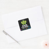 Feb 29th Leap Day,het is mijn verjaardag schrikkel Vierkante Sticker (Envelop)