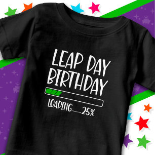 Feb 29th Leap Day Verjaardag 25% Loading Leap Jaar