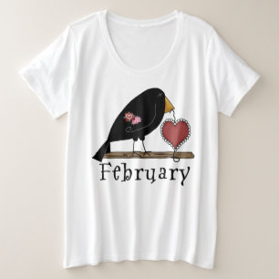 Feb. Gal- Women's Plus-Size Basic T-Shirt