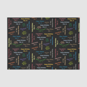 Februari, 11 het Weefselpapier van de Dag Tissuepapier