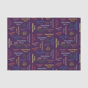 Februari, 12 het Weefselpapier van de Dag Tissuepapier