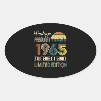 februari 1965 Ik doe wat ik wil beperkt Ovale Sticker