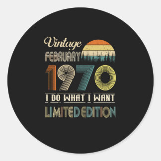 februari 1970 Ik doe wat ik wil beperkt Ronde Sticker
