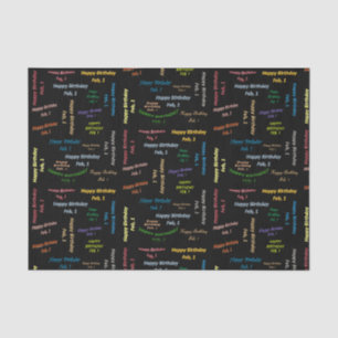 Februari, 1 het Weefselpapier van de Dag Tissuepapier