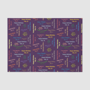 Februari, 21 het Weefseldocument van de Dag Tissuepapier