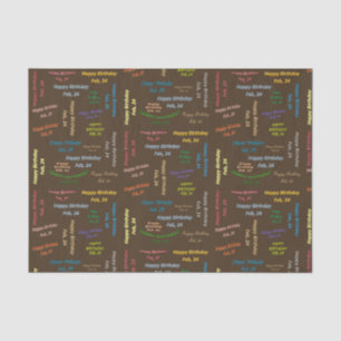 Februari, 24 het Weefseldocument van de Dag Tissuepapier