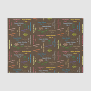 Februari, 3 het Weefselpapier van de Dag Tissuepapier