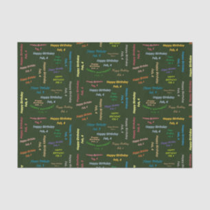 Februari, 4 het Weefselpapier van de Dag Tissuepapier