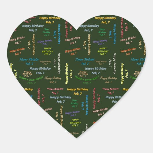 Februari, 7 Sticker (Voorkant)