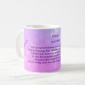 Februari Amethyst Birthstone Koffiemok (Voorkant links)