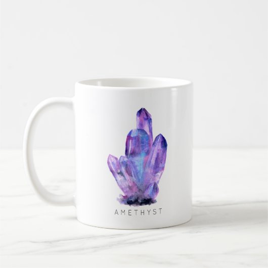 Februari Birthstone - Amethyst Waterverf | Mok (Links)