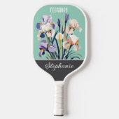 Februari Geboorte Bloem Aangepaste naam Pickleball Paddle (Achterkant)