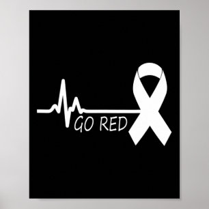 Februari Hart Gezondheid Maand Amerikaanse Hart Ge Poster