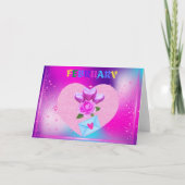 Februari Hartmaand Greeting Card Kaart (Voorkant)