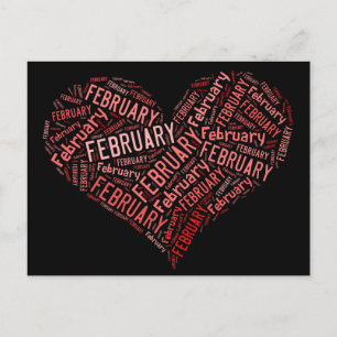 Februari Heart Briefkaart