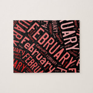 Februari Heart Legpuzzel