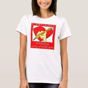 Februari: Internationale liefde voor een tekenaar T-shirt