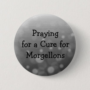 Februari is de Maand van het Bewustzijn Morgellons Ronde Button 5,7 Cm