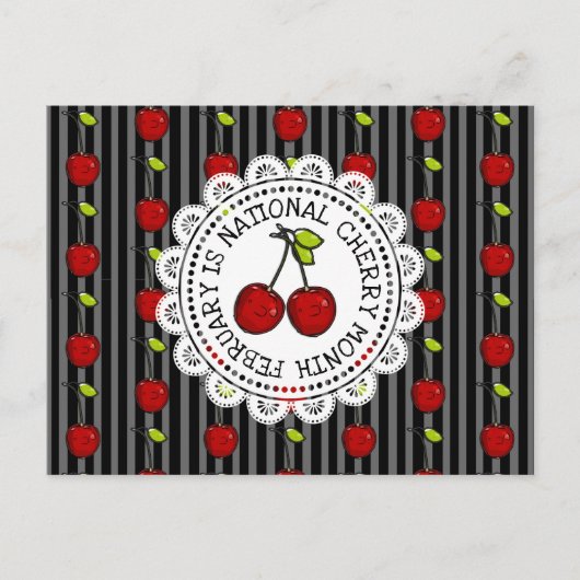 Februari is het Briefkaart van de Nationale Kersma (Voorkant)