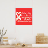 Februari is Maand van de Bewustmaking van de Zwang Poster (Keuken)