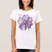 Februari Verjaardag Bloem: Violet gepersonaliseerd T-shirt (Voorkant)