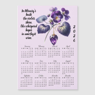 Februari Violet & Amethyst Kalender