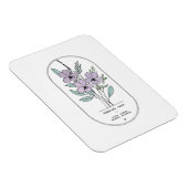 februari Violet Birth Flower Magneet (Rechterzijde)