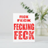 fecesfeck briefkaart (Staand voorkant)